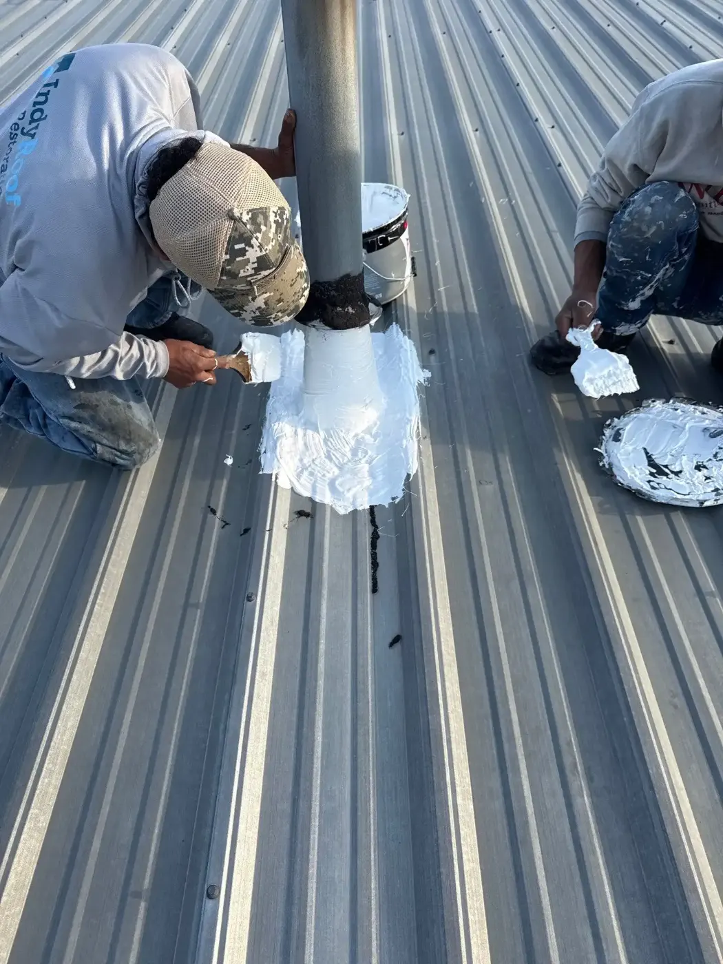 Commercial roof inspection documented in Old Town Carmel